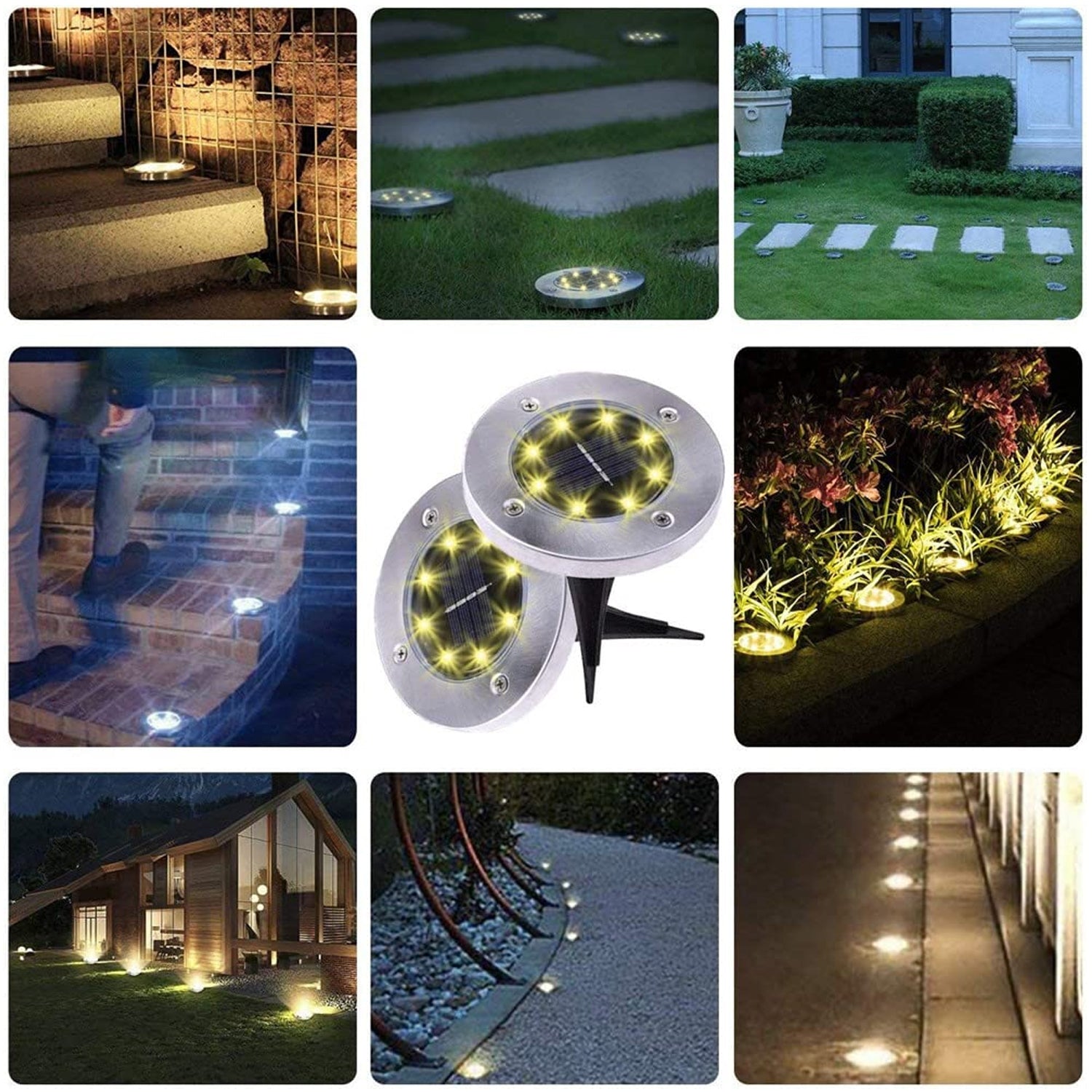 Solar Powered LED Garden Lights (4 Pc) Solar Powered LED Garden Lights (4 Pc)